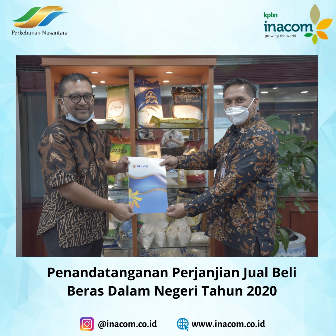 Penandatanganan Perjanjian Jual Beli Beras Dalam Negeri Tahun 2020